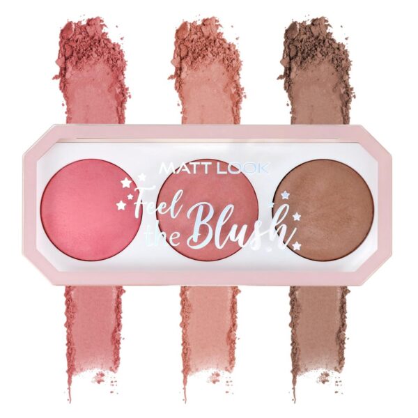 Mattlook BL-07 Feel The Blush Baked Blush Trio In the Nude- 15g