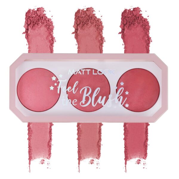 Mattlook BL-07 Feel The Blush Baked Blush Trio Fascinated- 15g
